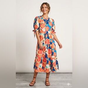 Floral Multicolor Maxi Dress Avara Size Small